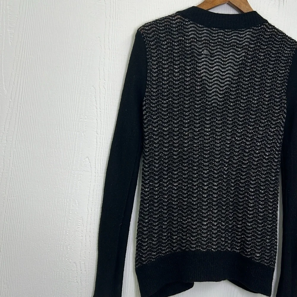 Free People - Willow Caroline Metallic Wool Angora Knot Cardigan Size XS